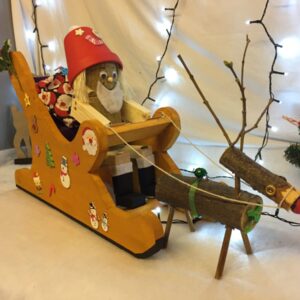 Santa Sleigh with Reindeer