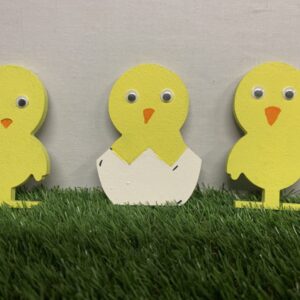 Easter Chick and Rabbit Shapes