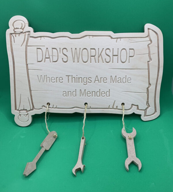 Dad's Workshop Sign - Image 5